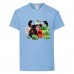 Футболка детская Энгри Бердс  (Angry Birds) светло-голубой (AB-allheroes-1 blue) 104 см