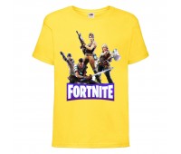 Футболка детская Фортнайт Heroes (Fortnite) желтая (FT-01) 104 см