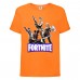 Футболка детская Фортнайт Heroes (Fortnite) оранжевая (FT-01) 140 см