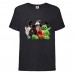 Футболка детская Энгри Бердс  (Angry Birds) черная (AB-allheroes-1 black ) 128 см