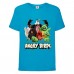 Футболка детская Энгри Бердс  (Angry Birds) голубая (AB-allheroes-2 blue) 164 см