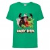 Футболка детская Энгри Бердс  (Angry Birds) зеленая (AB-allheroes-2 green) 164 см