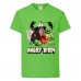 Футболка детская Энгри Бердс  (Angry Birds) светло-зеленая (AB-allheroes-2 green) 116 см