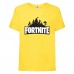 Футболка детская Фортнайт (Fortnite LOGO) желтая (FT-02) 104 см