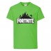 Футболка детская Фортнайт (Fortnite LOGO) светло зеленая (FT-02) 152 см