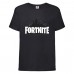 Футболка детская Фортнайт (Fortnite LOGO) черная (FT-02) 140 см
