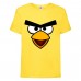 Футболка детская Энгри Бердс  (Angry Birds) желтая (AB-face- yellow) 152 см