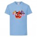 Футболка детская Энгри Бердс  (Angry Birds) светло-голубой (AB-chicks-blue) 104 см