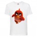 Футболка детская Энгри Бердс  (Angry Birds) белая (AB-runner-white) 164 см