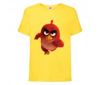 Футболка детская Энгри Бердс  (Angry Birds) желтая (AB-runner-yellow) 164 см