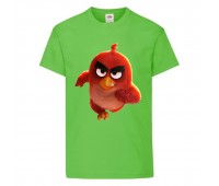 Футболка детская Энгри Бердс  (Angry Birds) светло-зеленая (AB-runner-green 116 см
