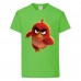 Футболка детская Энгри Бердс  (Angry Birds) светло-зеленая (AB-runner-green 140 см