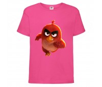 Футболка детская Энгри Бердс  (Angry Birds) розовая (AB-runner-pink) 104 см