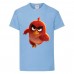 Футболка детская Энгри Бердс  (Angry Birds) светло-голубой (AB-runner-blue) 104 см