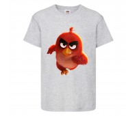 Футболка детская Энгри Бердс  (Angry Birds) серая (AB-runner-gray) 164 см