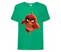 Футболка детская Энгри Бердс  (Angry Birds) зеленый (AB-runner-green) 152 см