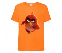 Футболка детская Энгри Бердс  (Angry Birds) оранжевая (AB-runner-orange) 164 см