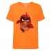 Футболка детская Энгри Бердс  (Angry Birds) оранжевая (AB-runner-orange) 164 см