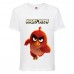 Футболка детская Энгри Бердс  (Angry Birds) белая (AB-runner-2- white) 140 см