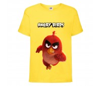 Футболка детская Энгри Бердс  (Angry Birds) желтая (AB-runner-2 yellow) 140 см