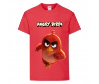 Футболка детская Энгри Бердс  (Angry Birds) красная (AB-runner-2 red) 140 см