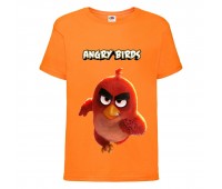 Футболка детская Энгри Бердс  (Angry Birds) оранжевая (AB-runner-2 orange) 104 см