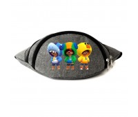 Сумка Бананка на пояс Бравл Старс (BS-3Heroes-4) Cappuccino Toys