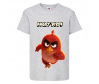 Футболка детская Энгри Бердс  (Angry Birds) серая (AB-runner-2 gray) 104 см