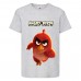 Футболка детская Энгри Бердс  (Angry Birds) серая (AB-runner-2 gray) 104 см