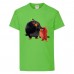 Футболка детская Энгри Бердс  (Angry Birds) светло-зеленая (AB-red&bomb-green) 140 см