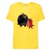 Футболка детская Энгри Бердс  (Angry Birds) желтая (AB-red&bomb-yellow) 164 см