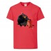 Футболка детская Энгри Бердс  (Angry Birds) красная (AB-red&bomb-red) 152 см