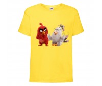 Футболка детская Энгри Бердс  (Angry Birds) желтая (AB-red&matilda-yellow) 152 см