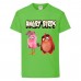 Футболка детская Энгри Бердс  (Angry Birds) светло-зеленая (AB-red&bird-green) 140 см