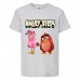 Футболка детская Энгри Бердс  (Angry Birds) серая (AB-red&bird-gray) 104 см