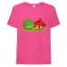 Футболка детская Энгри Бердс  (Angry Birds) розовая  (AB-red&svin-pink) 104 см