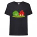 Футболка детская Энгри Бердс  (Angry Birds) черная  (AB-red&svin-black) 104 см