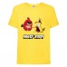 Футболка детская Энгри Бердс  (Angry Birds) желтая  (AB-red&chak-yellow) 152 см