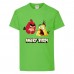 Футболка детская Энгри Бердс  (Angry Birds)  светло-зеленая (AB-red&chak-green) 128 см