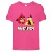 Футболка детская Энгри Бердс  (Angry Birds)  розовая (AB-red&chak-pink) 104 см