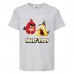 Футболка детская Энгри Бердс  (Angry Birds) серая  (AB-red&chak-gray) 116 см