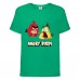Футболка детская Энгри Бердс  (Angry Birds) зеленая  (AB-red&chak-green) 140 см