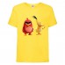 Футболка детская Энгри Бердс  (Angry Birds) желтая  (AB-red&chak-2-yellow) 104 см