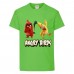 Футболка детская Энгри Бердс  (Angry Birds)  светло-зеленая (AB-red&chak-3-green) 152 см