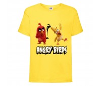 Футболка детская Энгри Бердс  (Angry Birds) желтая  (AB-red&chak-3-yellow) 104 см