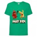 Футболка детская Энгри Бердс  (Angry Birds) зеленая  (AB-red&chak-3-green) 104 см