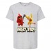 Футболка детская Энгри Бердс  (Angry Birds) серая  (AB-red&chak-3-gray) 152 см