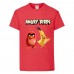 Футболка детская Энгри Бердс  (Angry Birds)  красная  (AB-red&chak-4-red) 140 см