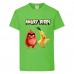 Футболка детская Энгри Бердс  (Angry Birds)  светло-зеленая (AB-red&chak-4-green) 152 см