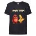 Футболка детская Энгри Бердс  (Angry Birds) черная  (AB-red&chak-4-black) 104 см